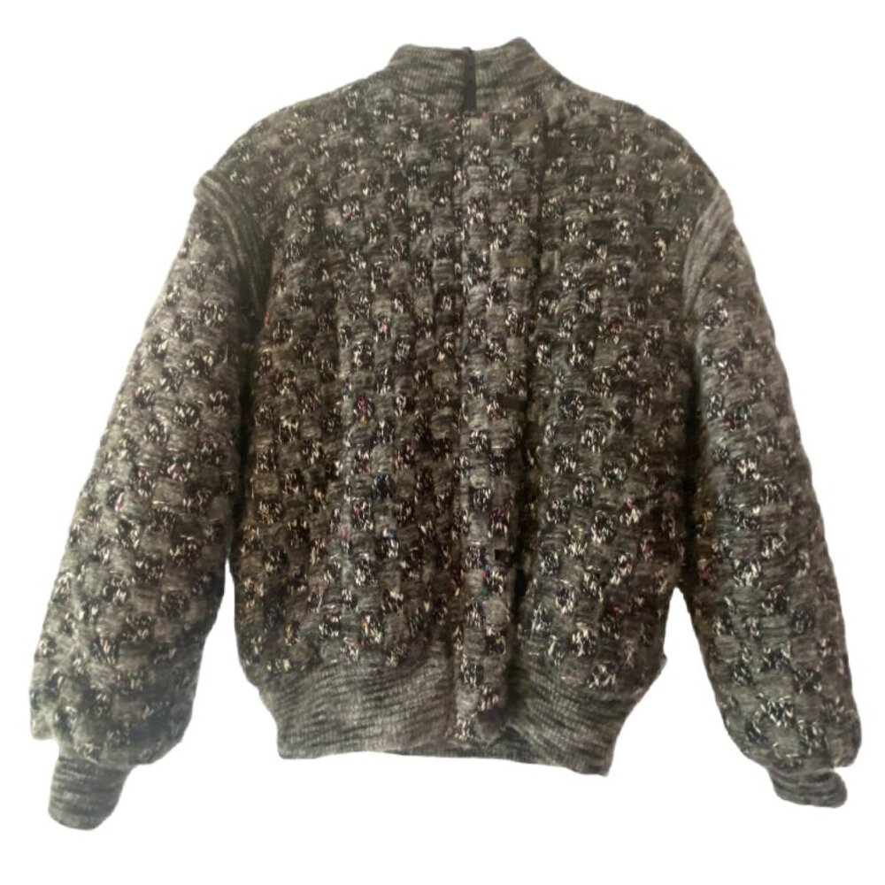 1980's Vintage Knit Sweater Jacket - Size Small
